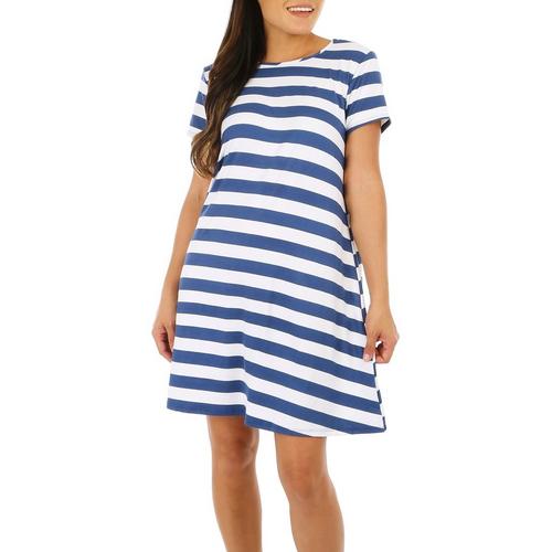 Harlow and Rose Womens Striped Short Sleeve Casual
