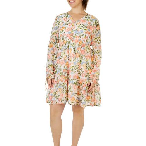 Harlow & Rose Womens Floral Smocked Waist Long
