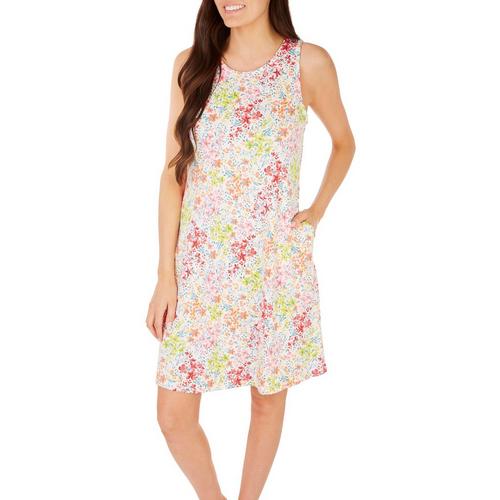 Harlow and Rose Womens Floral Blooms Pocket Sleeveless