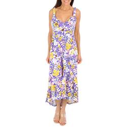 Harlow & Rose Juniors Tropical Flower Sleeveless Maxi Dress