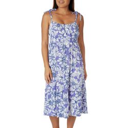 Harlow and Rose Womens Floral Print Sleeveless Maxi Dress