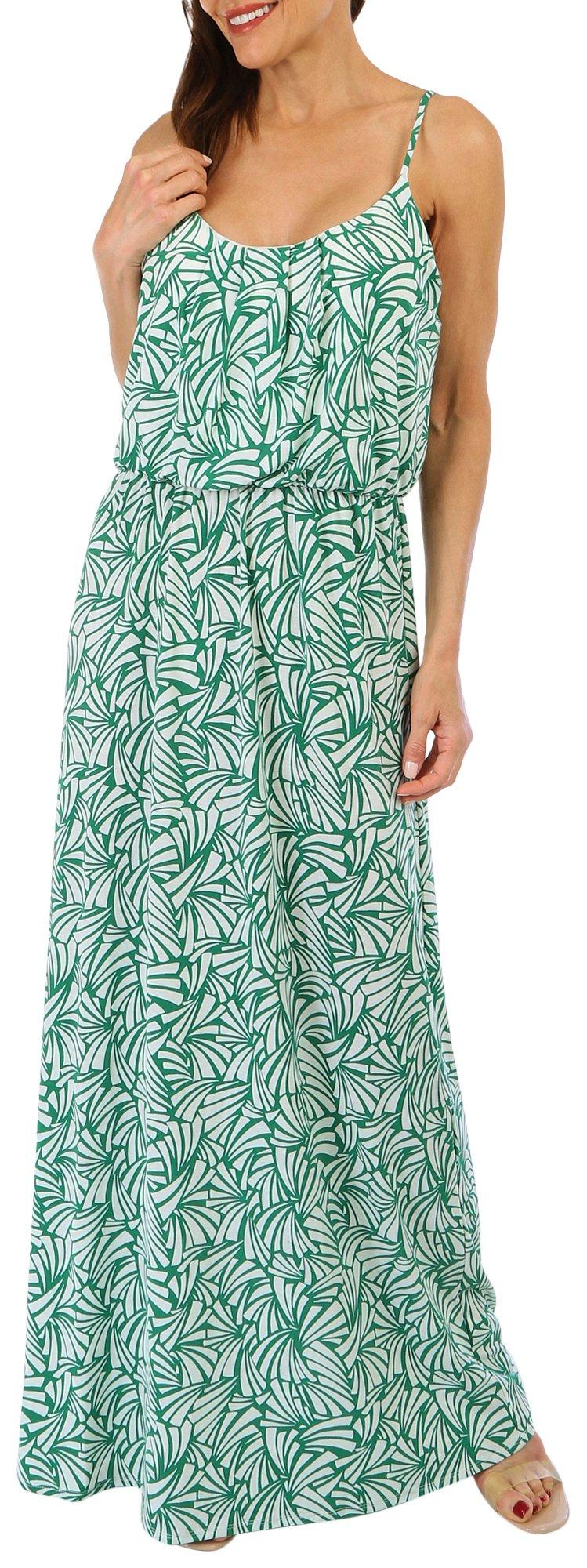 Womens Abstract Design Maxi Dress