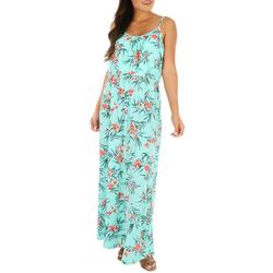Late August Womens Tropical Floral Maxi Dress