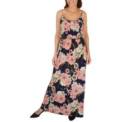 Late August Womens Floral Sleeveless Maxi Dress
