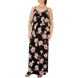 NAIF Late August Womens Floral Strappy Sleeveless Maxi Dress