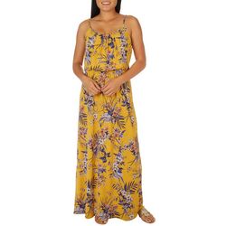 NAIF Late August Womens Tropical Sleeveless Maxi Dress
