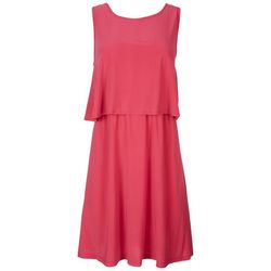 Tiana B Womens Pink Tiered Dress