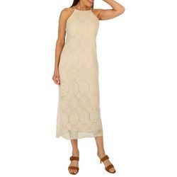 Womens Crochet Sleeveless Dress