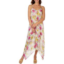 Love Stitch Womens Floral Sleeveless Slip Dress