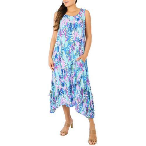 Water Lily Womens Abstract Print Wear Two Way