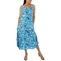 Womens 2-Way of Wearing Tropical Dress