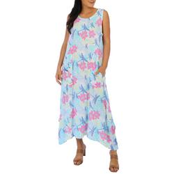Womens Tropical Wear-Two-Way Patio Midi Dress