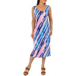 Womens Striped Sun Dress