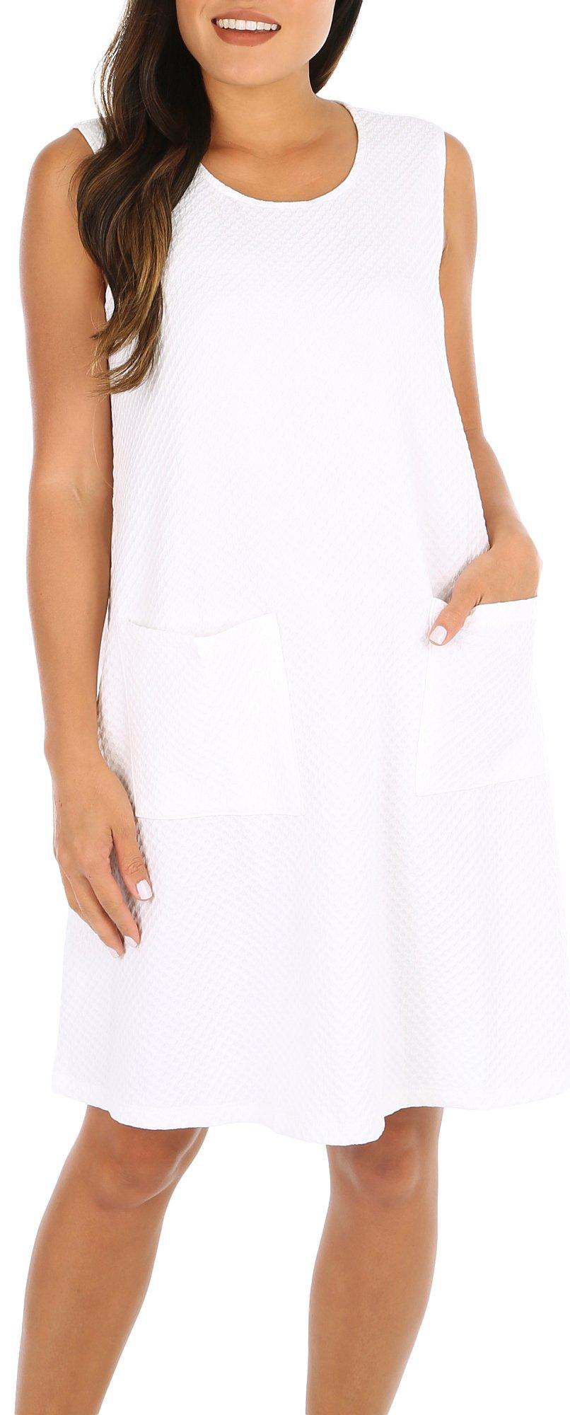 Nina Leonard Womens Solid Waffle Pineapple Shrug