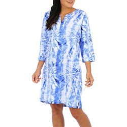Caribbean Joe Womens 3/4 Sleeve Dress