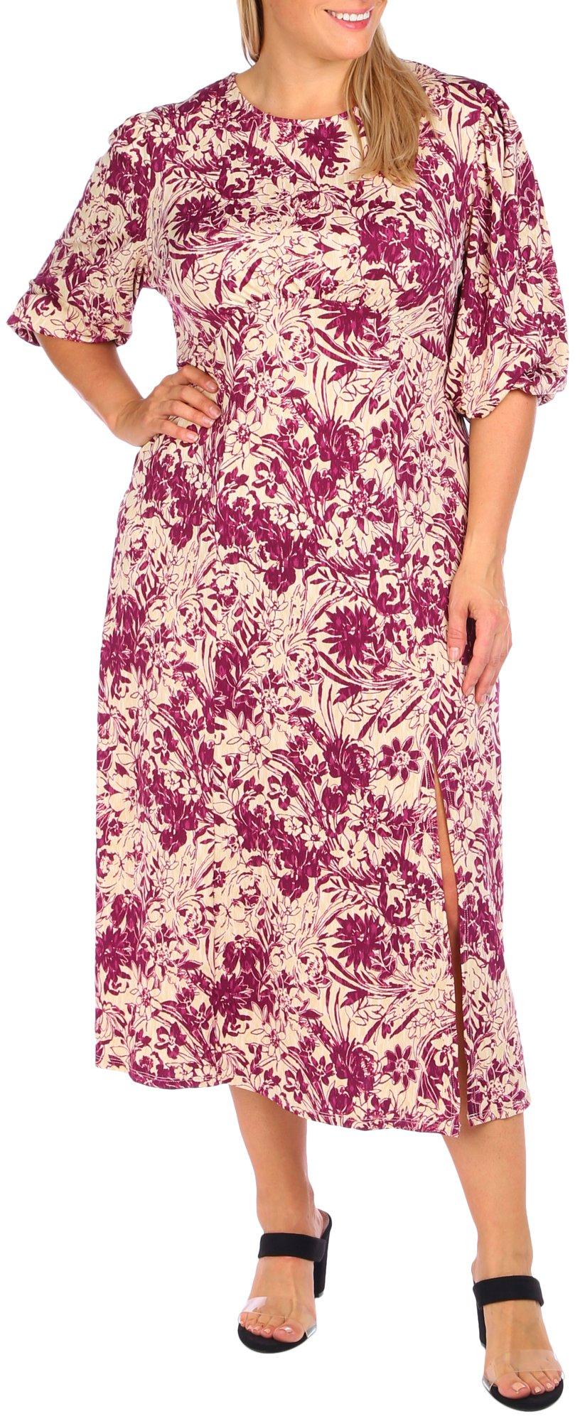 Plus Floral Maxi Dress