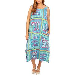 Water Lily Plus Wear-Two-Way Patio Midi Dress