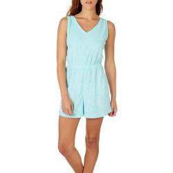 Juniors Solid Terry O-Ring Romper