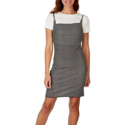 Juniors 2 pc. Cami & Checkered Dress