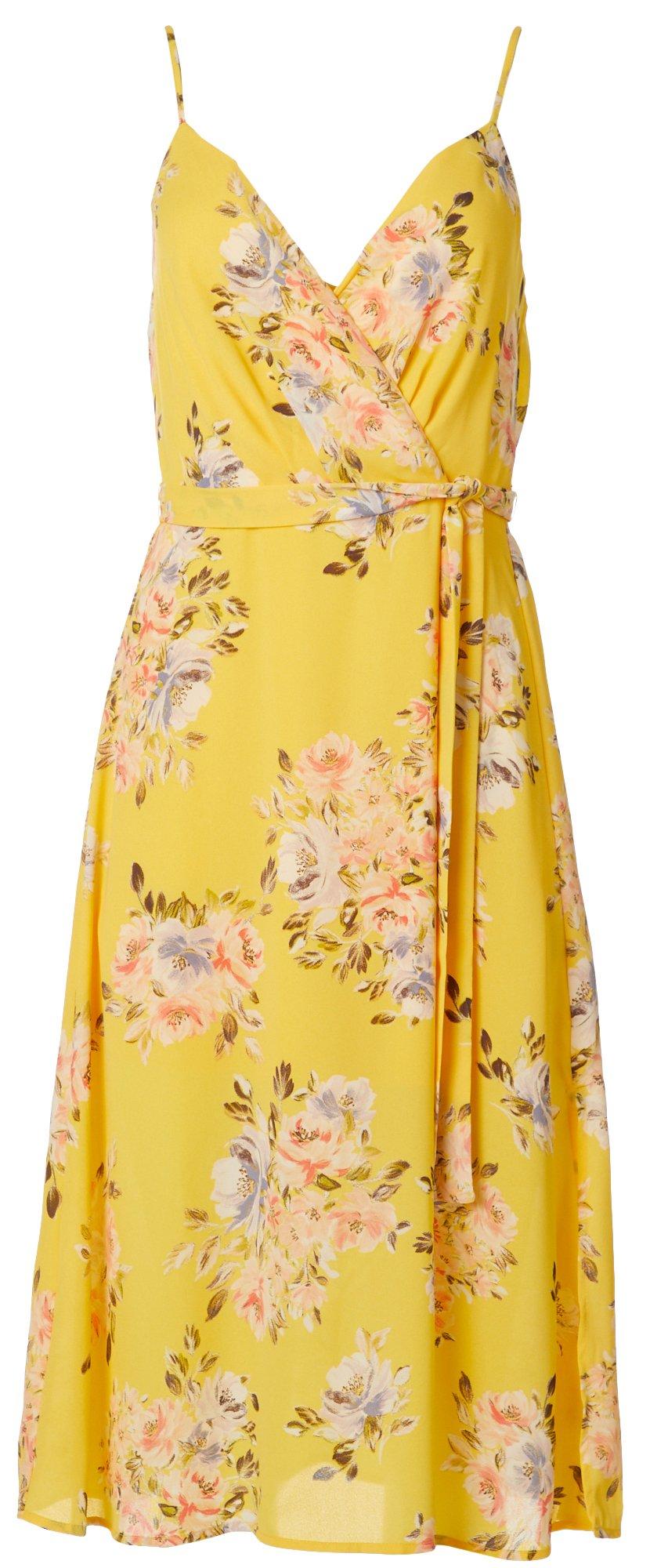 yellow casual dresses juniors