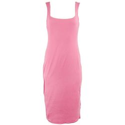 No Comment Juniors Sleeveless Solid Dress