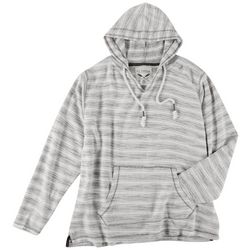 U.S.Vintage Juniors Stripe Long Sleeve Hooded Sweatshirt