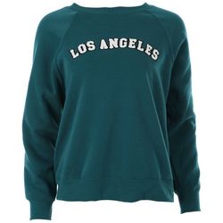 No Comment Juniors Los Angeles Patch Long Sleeve Sweatshirt