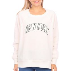 No Comment Juniors NY Crew Neck Long Sleeve Sweatshirt