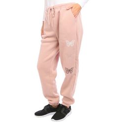 No Comment Juniors Be Butterfly Drawstring Jogger Pants
