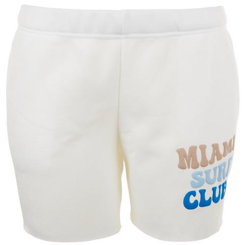 No Comment Juniors Miami Surf Club Knit Shorts