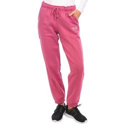 Pink Rose Juniors Embroidered Solid Drawstring Jogger Pants