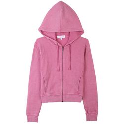 Pink Rose Juniors Full Zip Hooded Sweatshirt
