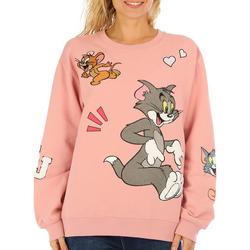 Juniors Patch Tom & Jerry Long Sleeve Sweaters