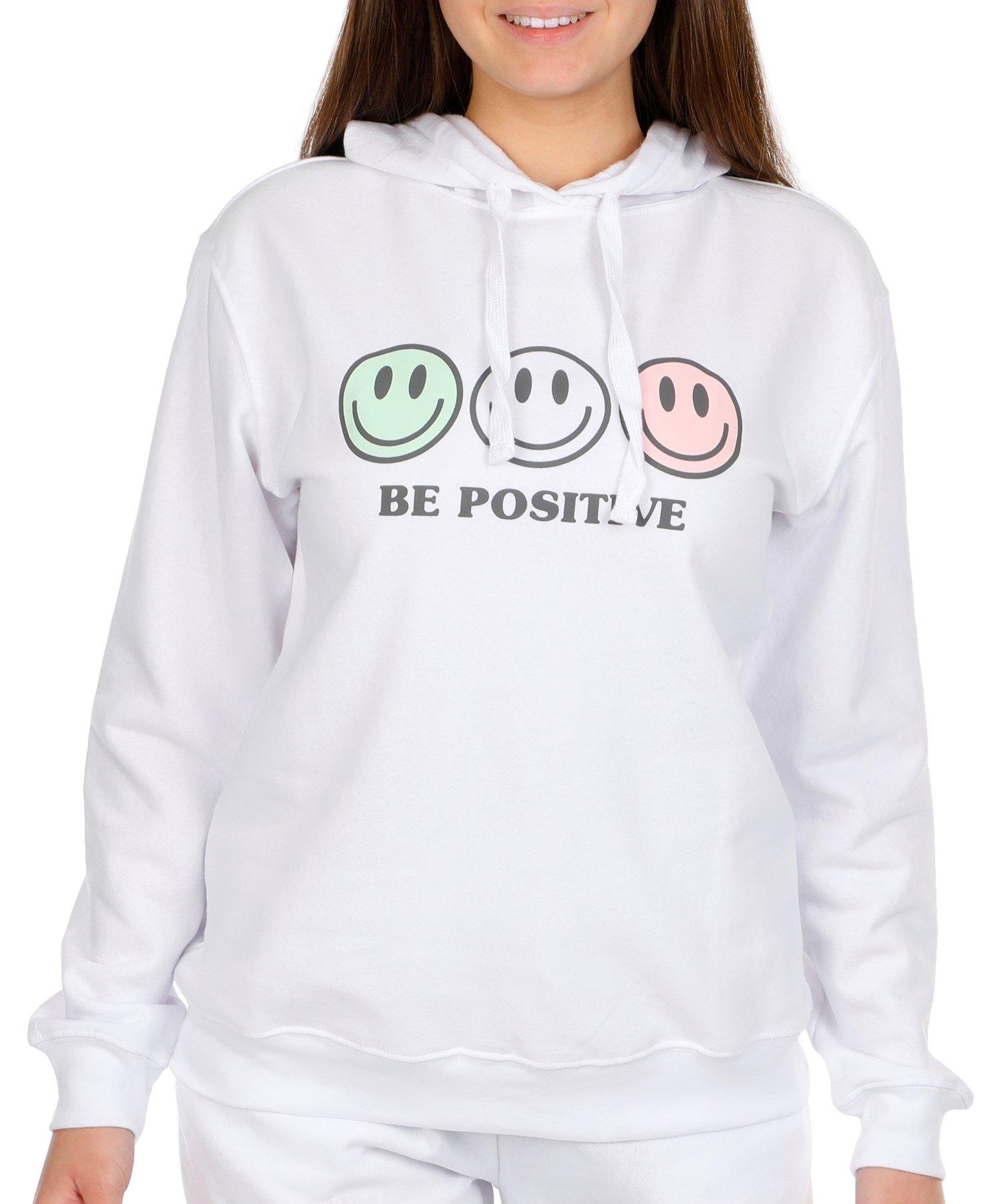 Freeze Juniors Be Positive Smiley Face Trio Hoodie