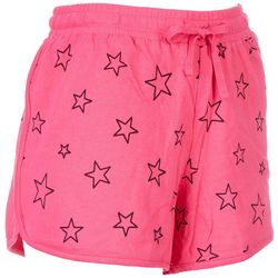 Messy Buns, Lazy Days Juniors All-over Stars Recycled Shorts