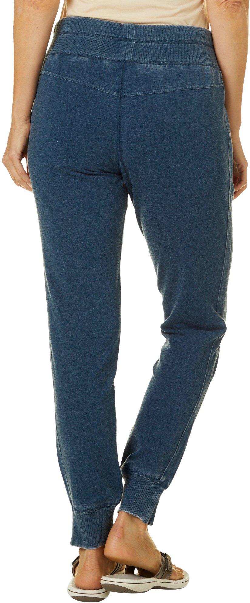 Brisas Womens Solid Mineral Wash Knit Lounge Pants X-Large Blue teal | eBay