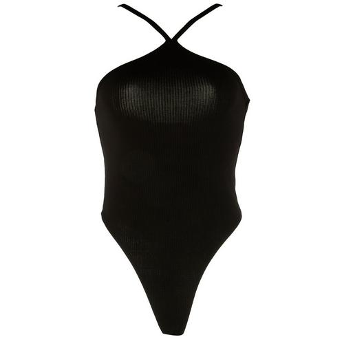 BOZZOLO Juniors Y Front High Leg Ribbed Bodysuit