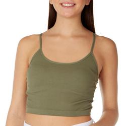 Juniors Solid Ribbed Top