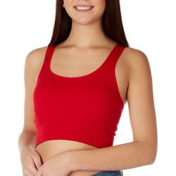 Bozzolo Juniors Seamless Ribbed Scoop Neck Sleeveless Top