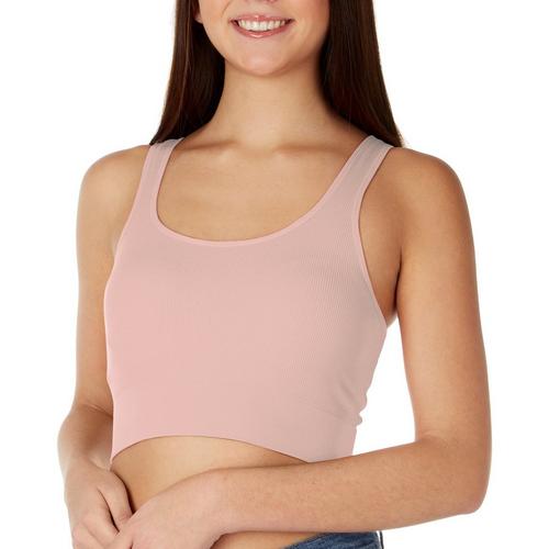 Bozzolo Juniors Seamless Ribbed Scoop Neck Sleeveless Top