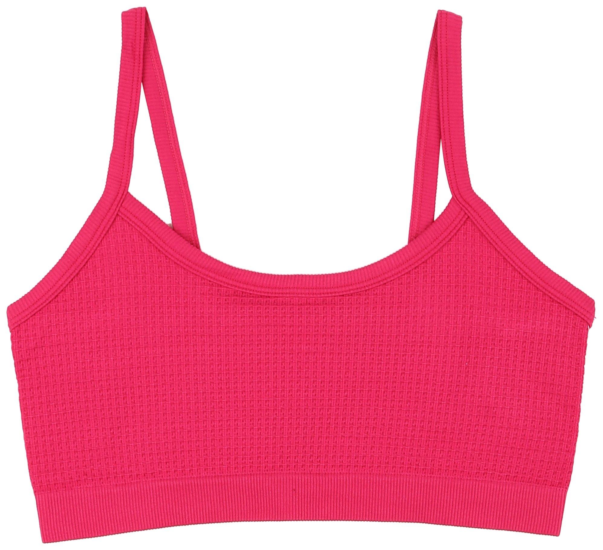Juniors Solid Waffled Knit Bralette