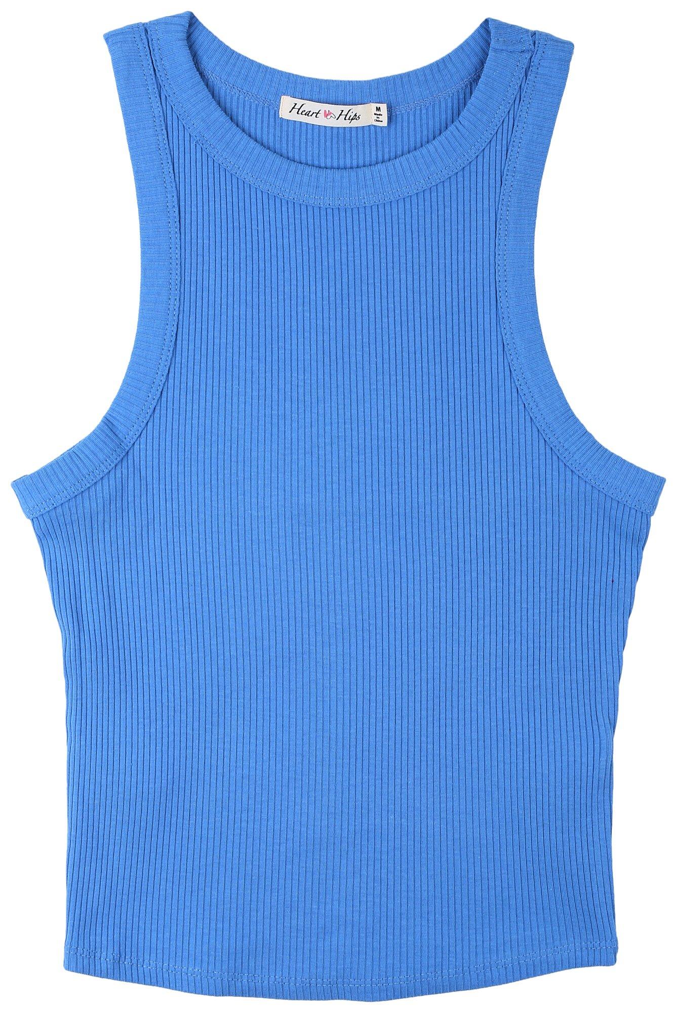 Heart and Hips Juniors Ribbed Tank Top