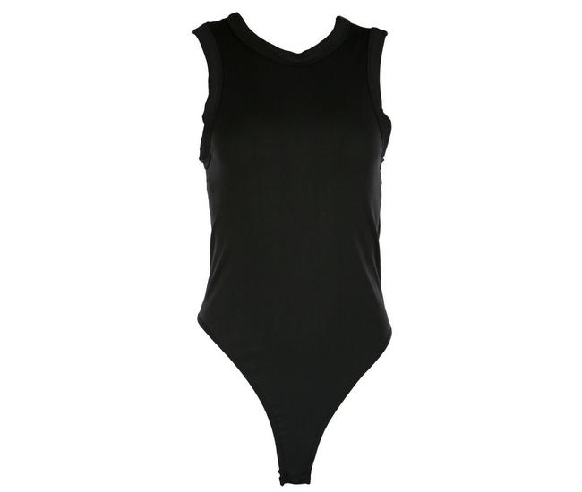 Plain Black Bodysuit Sleeveless Tank Body Suit Women's Costume MD-LG -  www.