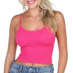 Full Circle Trends Juniors Double Strap Textured Cami Top