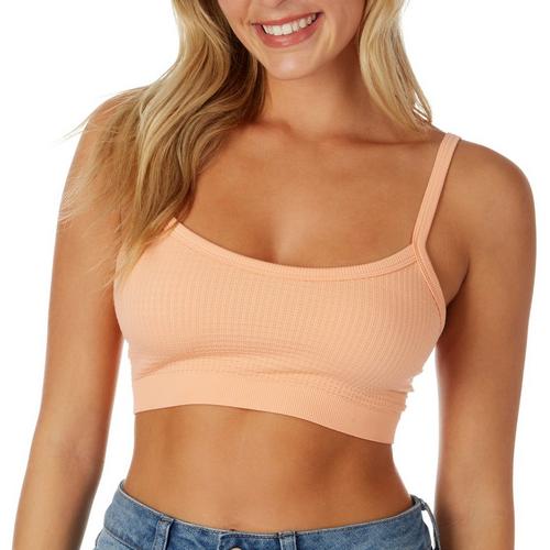 Full Circle Trends Juniors Solid Waffle Knit Bralette