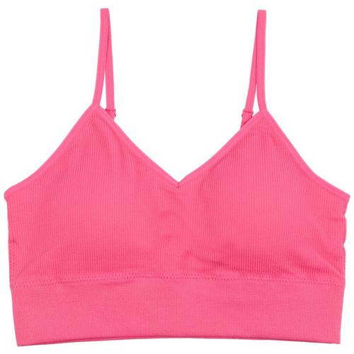 Full Circle Trends Juniors Solid Ribbed Seamless Bralette