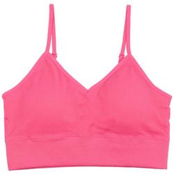 Juniors Solid Ribbed Seamless Bralette