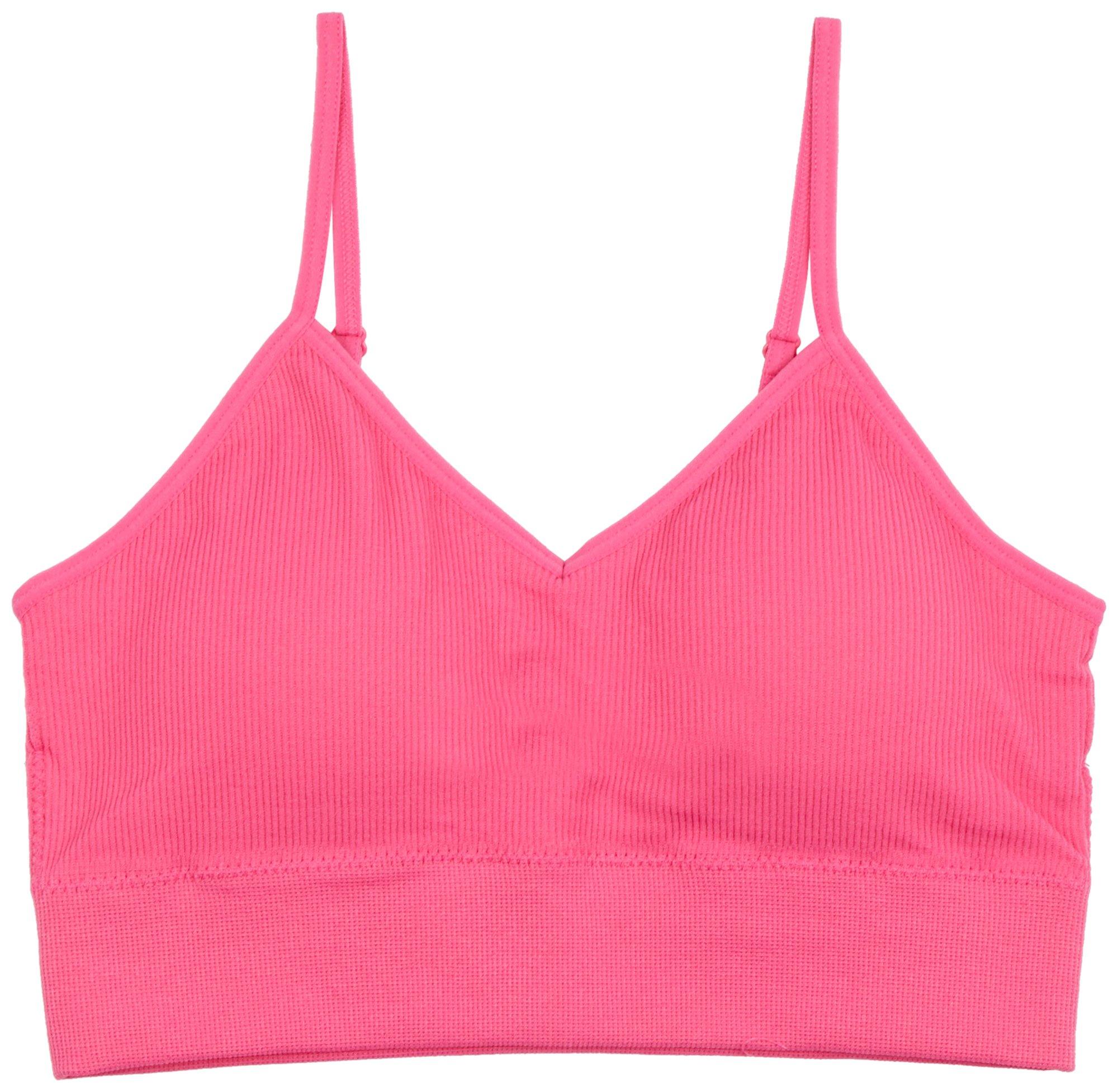 Juniors Solid Ribbed Seamless Bralette