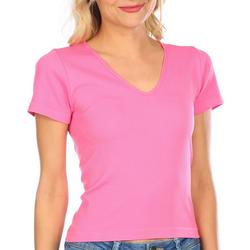 Juniors Soft Ribbed Cropped Top