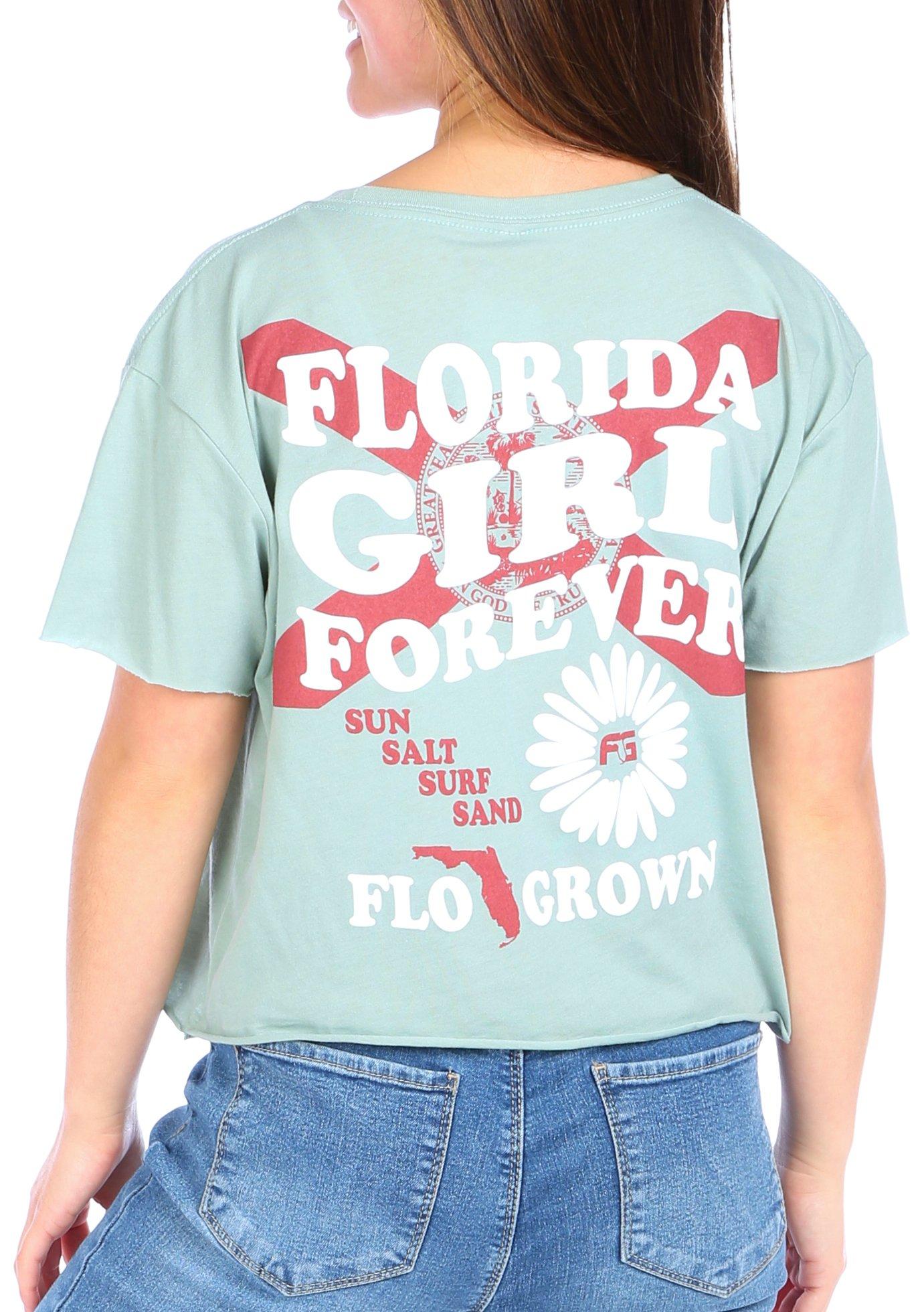 FloGrown Juniors Florida Girl Forever Short Sleeve Top